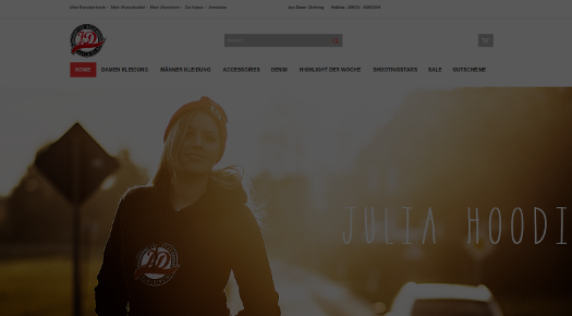 Screenshot joe-dean.de